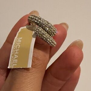 Michael Kors Silver Crystal Ring